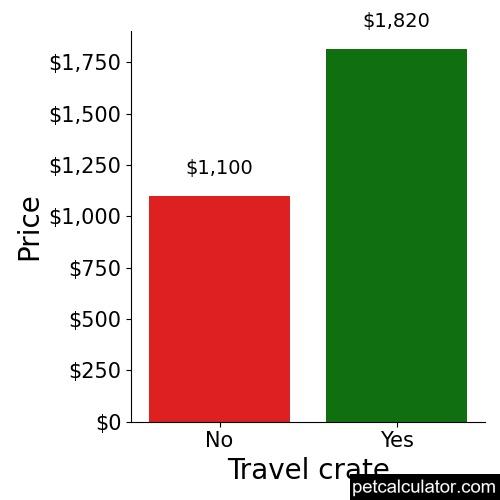 Price of American Pit Bull Terrier by Travel crate 