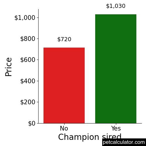 Price of Bluetick Coonhound by Champion sired 