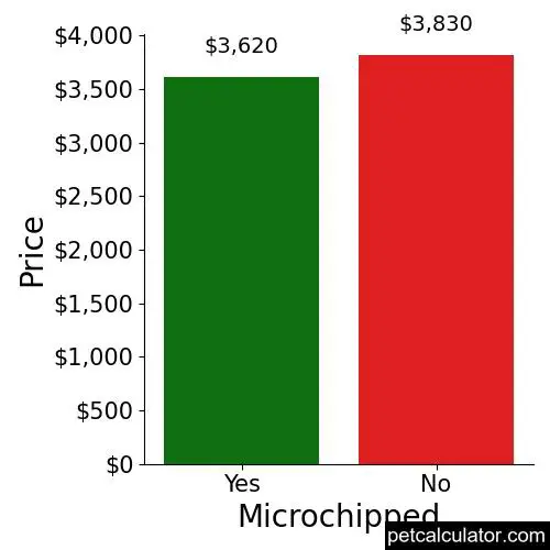 Price of Bulldog by Microchipped 