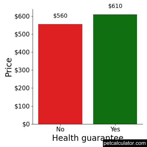 Price of Australian Kelpie by Health guarantee 
