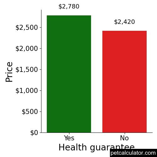 Price of Bernedoodle by Health guarantee 