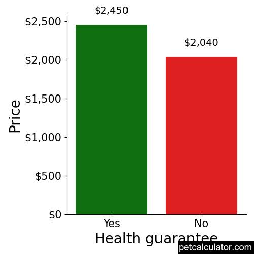 Price of Cavapoo by Health guarantee 