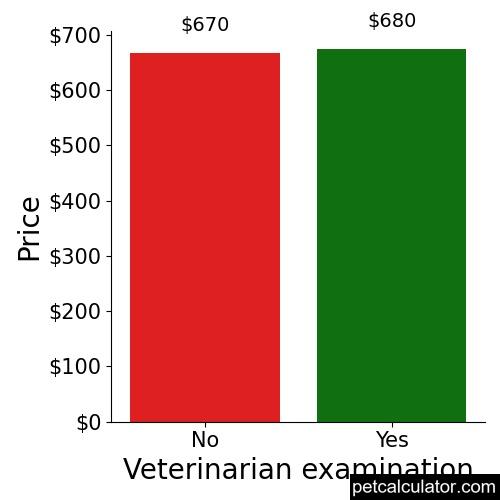 Price of Catahoula Bulldog by Veterinarian examination 