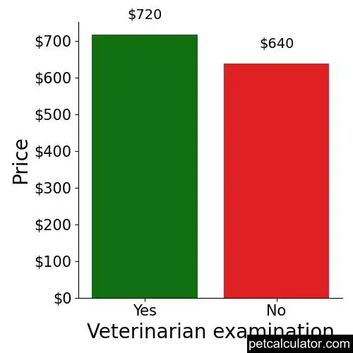 Price of English Shepherd by Veterinarian examination 