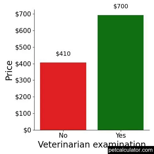 Price of Mountain Cur by Veterinarian examination 