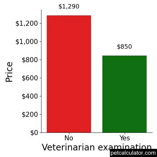 Price of Sarplaninac by Veterinarian examination 