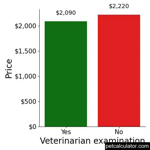 Price of Shiba Inu by Veterinarian examination 