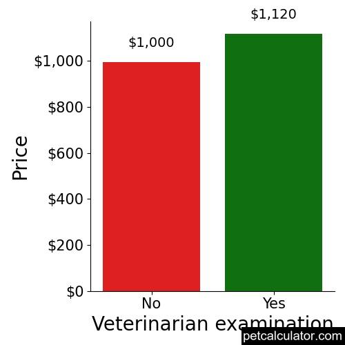 Price of Shinese by Veterinarian examination 