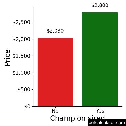 Price of Shiba Inu by Champion sired 